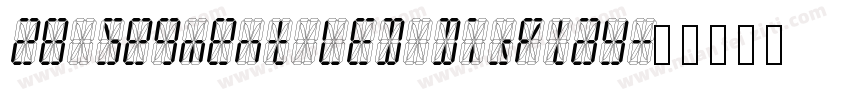 28 Segment LED Display字体转换